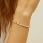 Pulsera Tenis Clásica en Oro 14K - Imagen 2