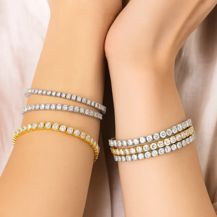 Pulsera Tenis Clásica en Oro 14K - Imagen 3